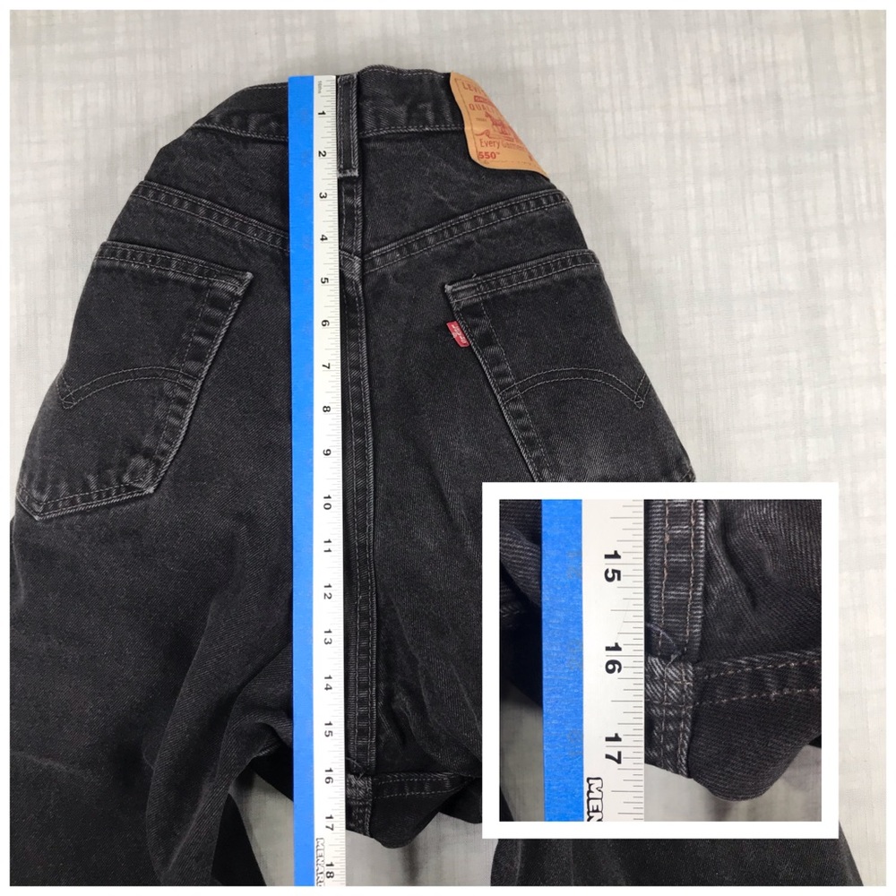 Vintage 90s Levis Mens 34x36 550 Black Jeans - Picture 14 of 14